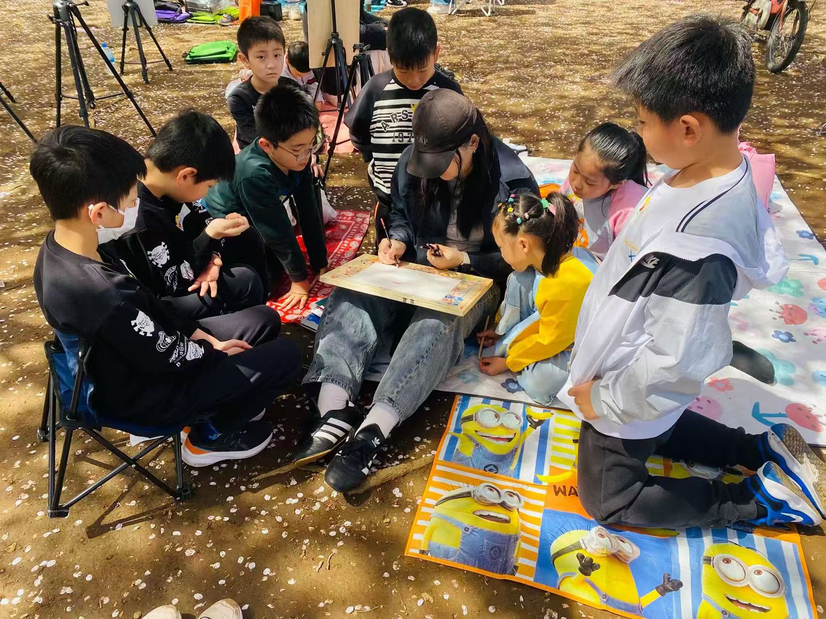 アート制作の様子